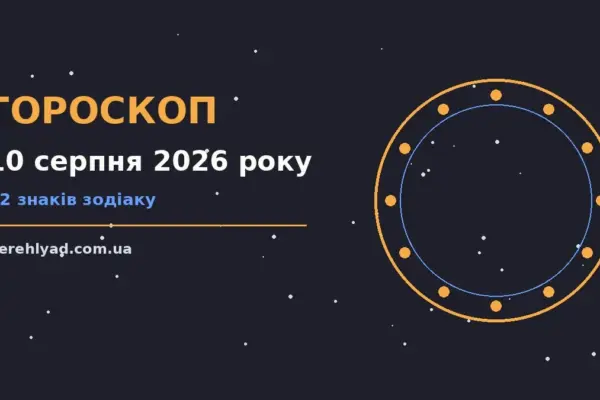 Гороскоп на 10 серпня 2026 року: ключові моменти дня про фінанси та особисте життя